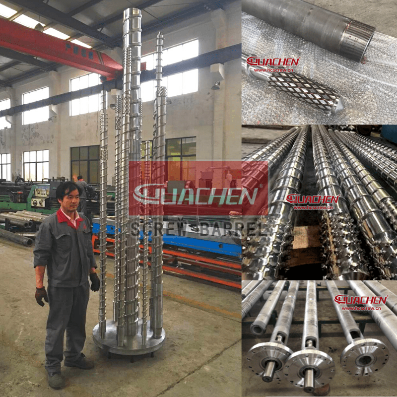 spunbond nonwoven fabric extruder screw barrel manufactured by huachen