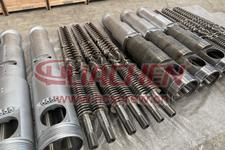 Customized Twin Screw Barrel with Internal Bore Grooves Sprayed with Bimetallic Alloy For Superior Wear Resistence huachen